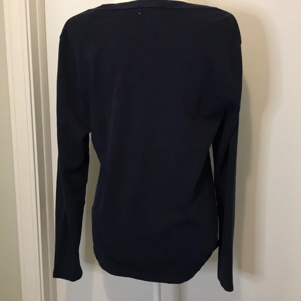 Tommy Hilfiger Navy Blue Long Sleeve Sweater
